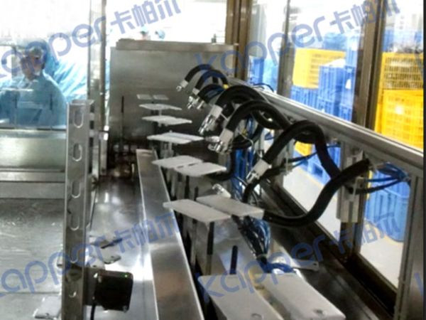 Mobile phone case spraying production line
